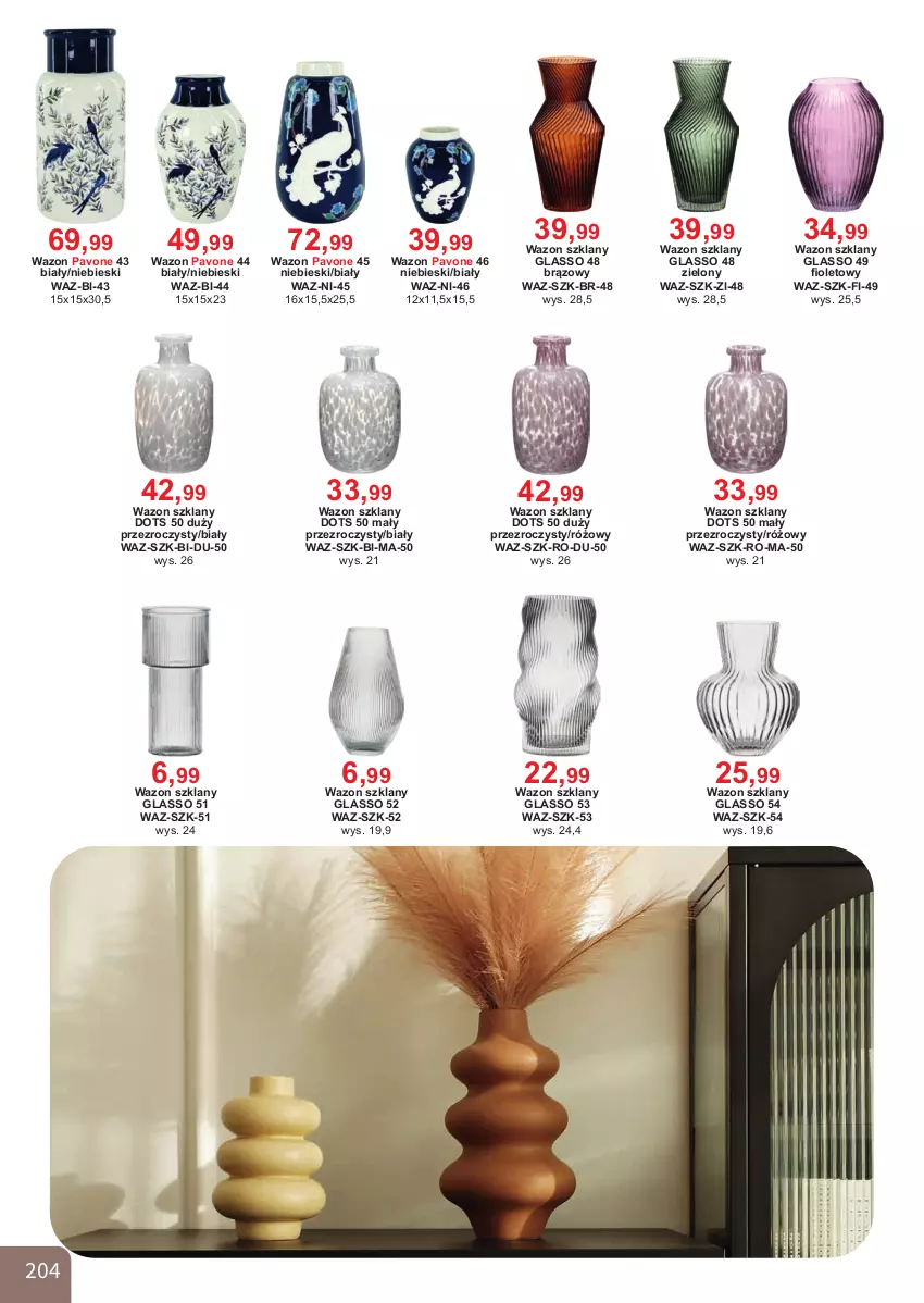 Gazetka promocyjna Bodzio - ważna 01.04 do 30.06.2026 - strona 204 - produkty: Wazon