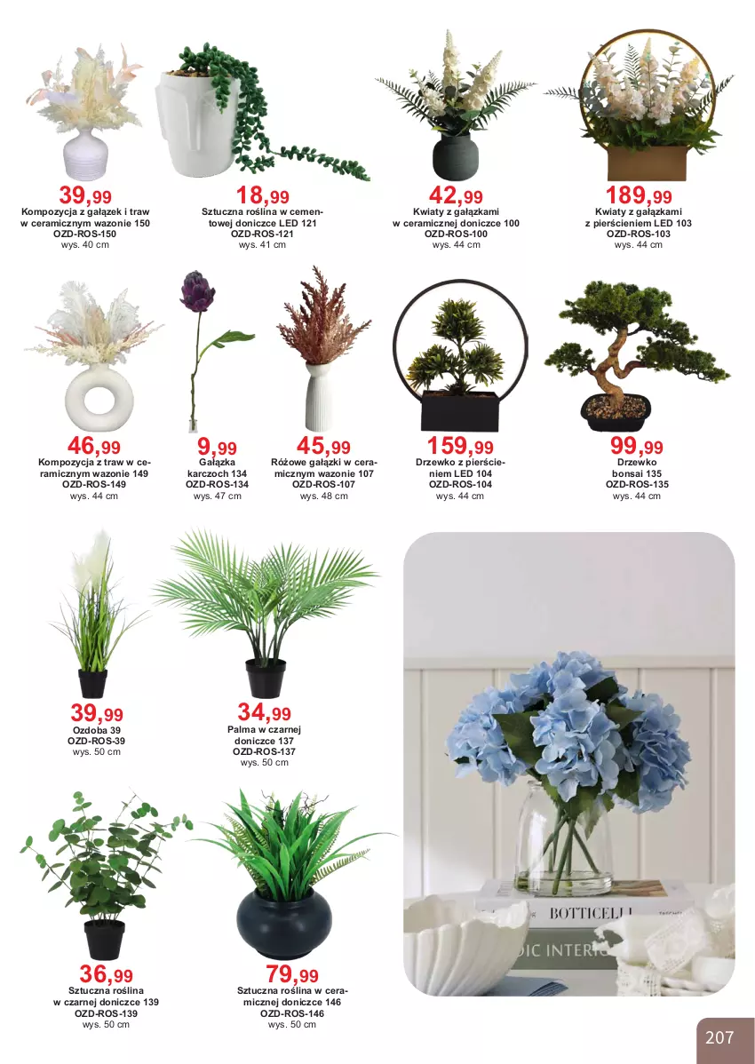 Gazetka promocyjna Bodzio - ważna 01.04 do 30.06.2026 - strona 207 - produkty: Cement, Ozdoba, Palma, Wazon