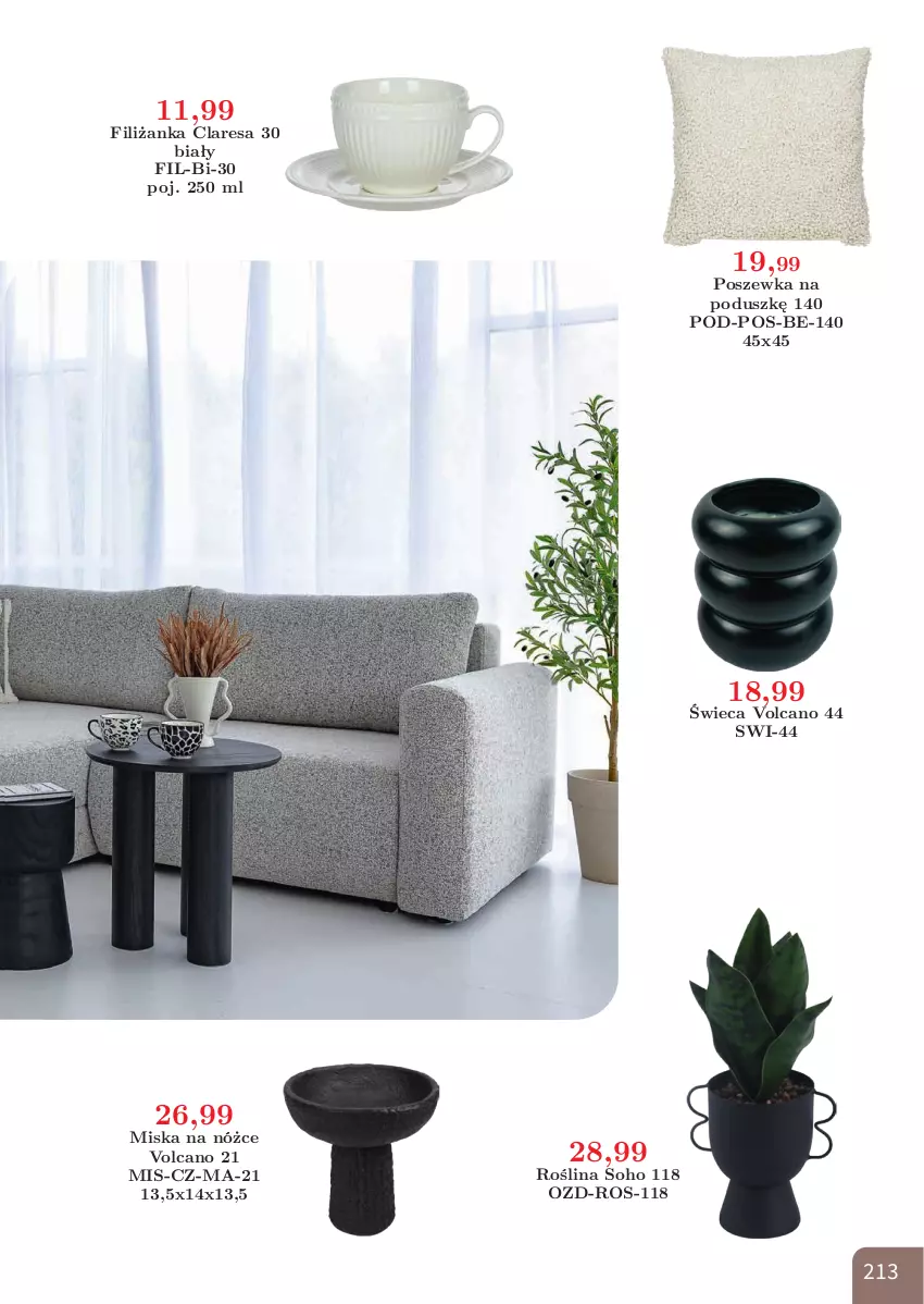 Gazetka promocyjna Bodzio - ważna 01.04 do 30.06.2026 - strona 213 - produkty: Filiżanka, Miska, Poszewka