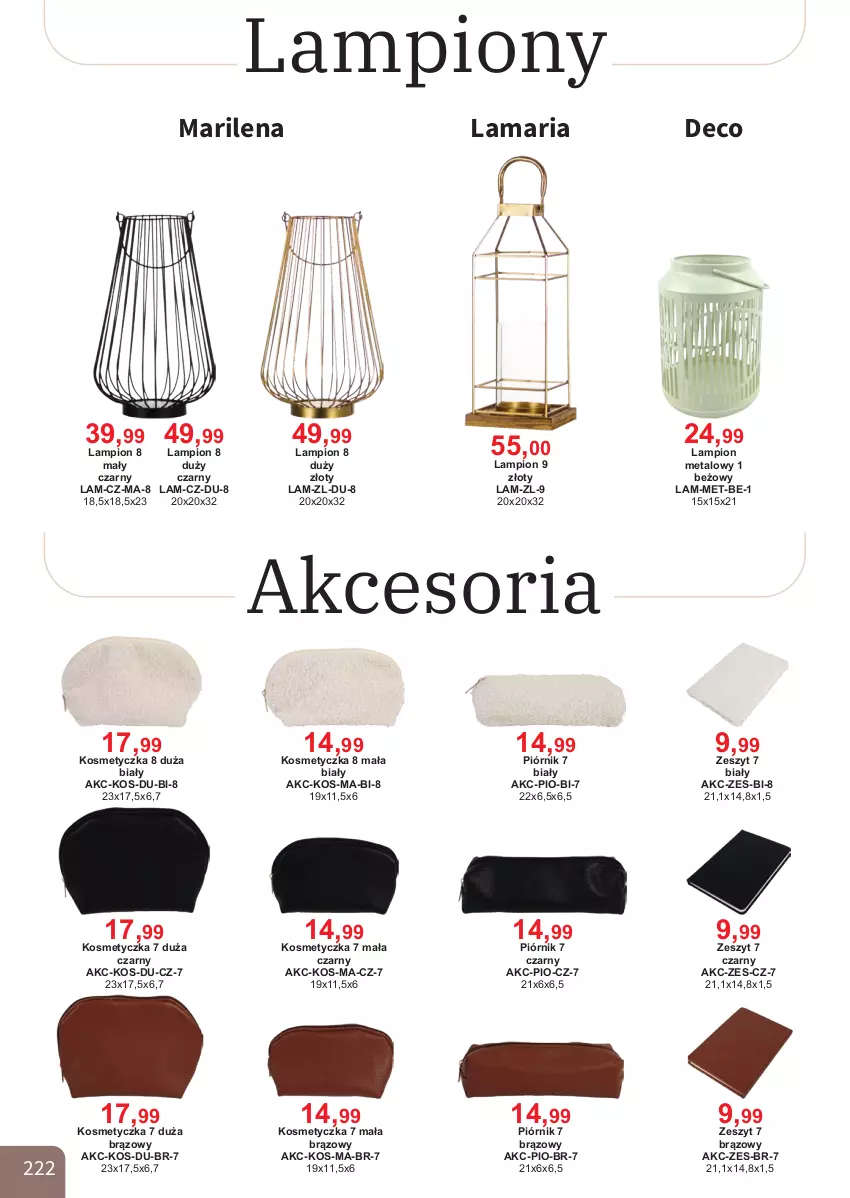 Gazetka promocyjna Bodzio - ważna 01.04 do 30.06.2026 - strona 222 - produkty: Kosmetyczka, Lampion, Piórnik