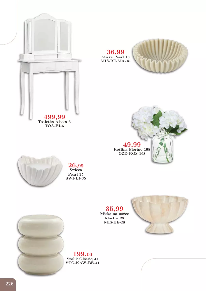 Gazetka promocyjna Bodzio - ważna 01.04 do 30.06.2026 - strona 226 - produkty: Miska, Stolik, Toaletka