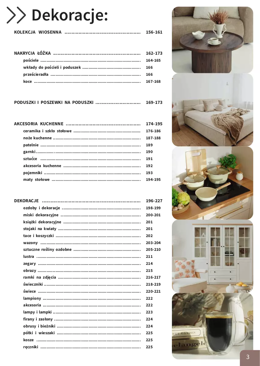 Gazetka promocyjna Bodzio - ważna 01.04 do 30.06.2026 - strona 3 - produkty: Bieżnik, Koc, Kosz, Lampion, Maty stołowe, Noż, Obraz, Obrus, Pojemnik, Pościel, Ręcznik, Stojak, Wazon, Wieszak, Zegar