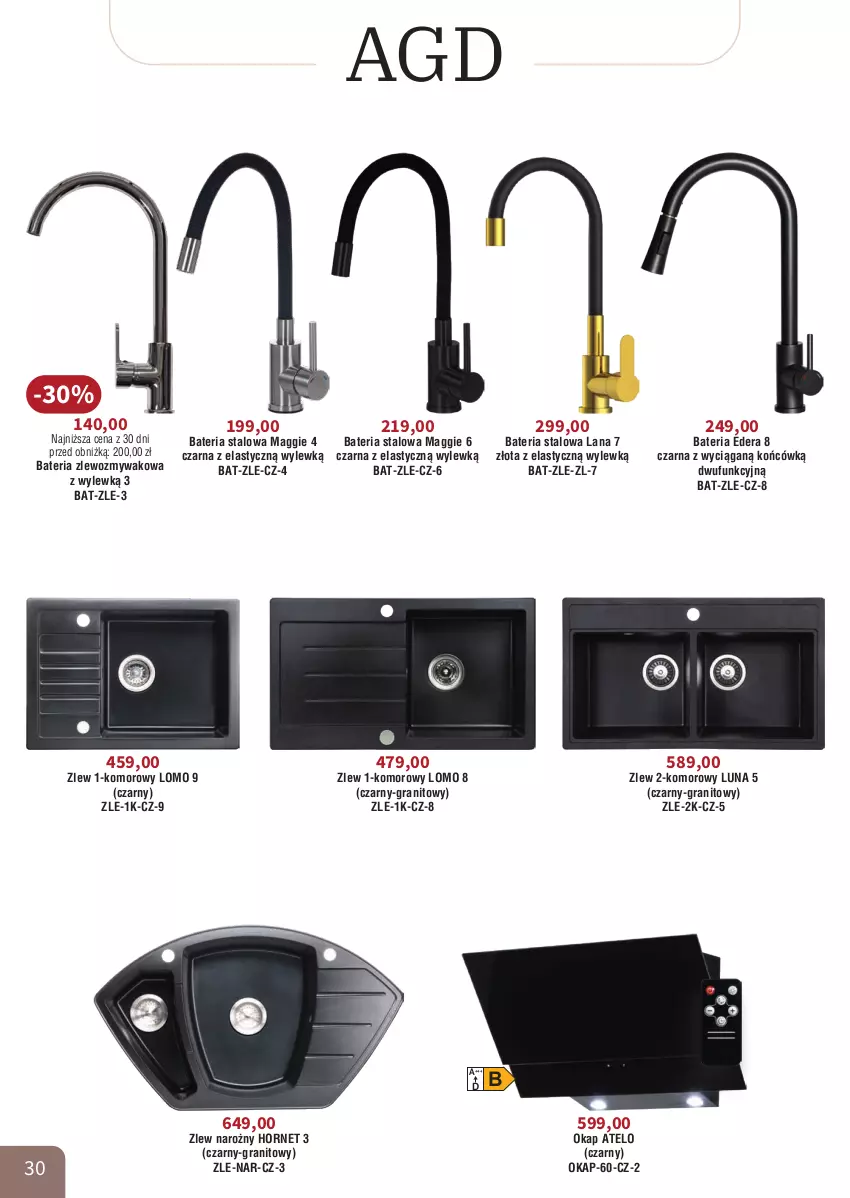 Gazetka promocyjna Bodzio - ważna 01.04 do 30.06.2026 - strona 30 - produkty: Bateria, Gra, LANA, Maggi, Okap, Zlew, Zlewozmywak