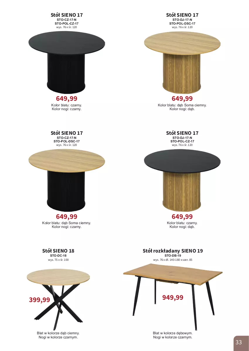 Gazetka promocyjna Bodzio - ważna 01.04 do 30.06.2026 - strona 33 - produkty: Stół, Stół rozkładany