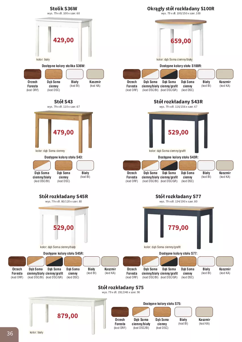 Gazetka promocyjna Bodzio - ważna 01.04 do 30.06.2026 - strona 36 - produkty: Gra, Stół, Stół rozkładany, Stolik