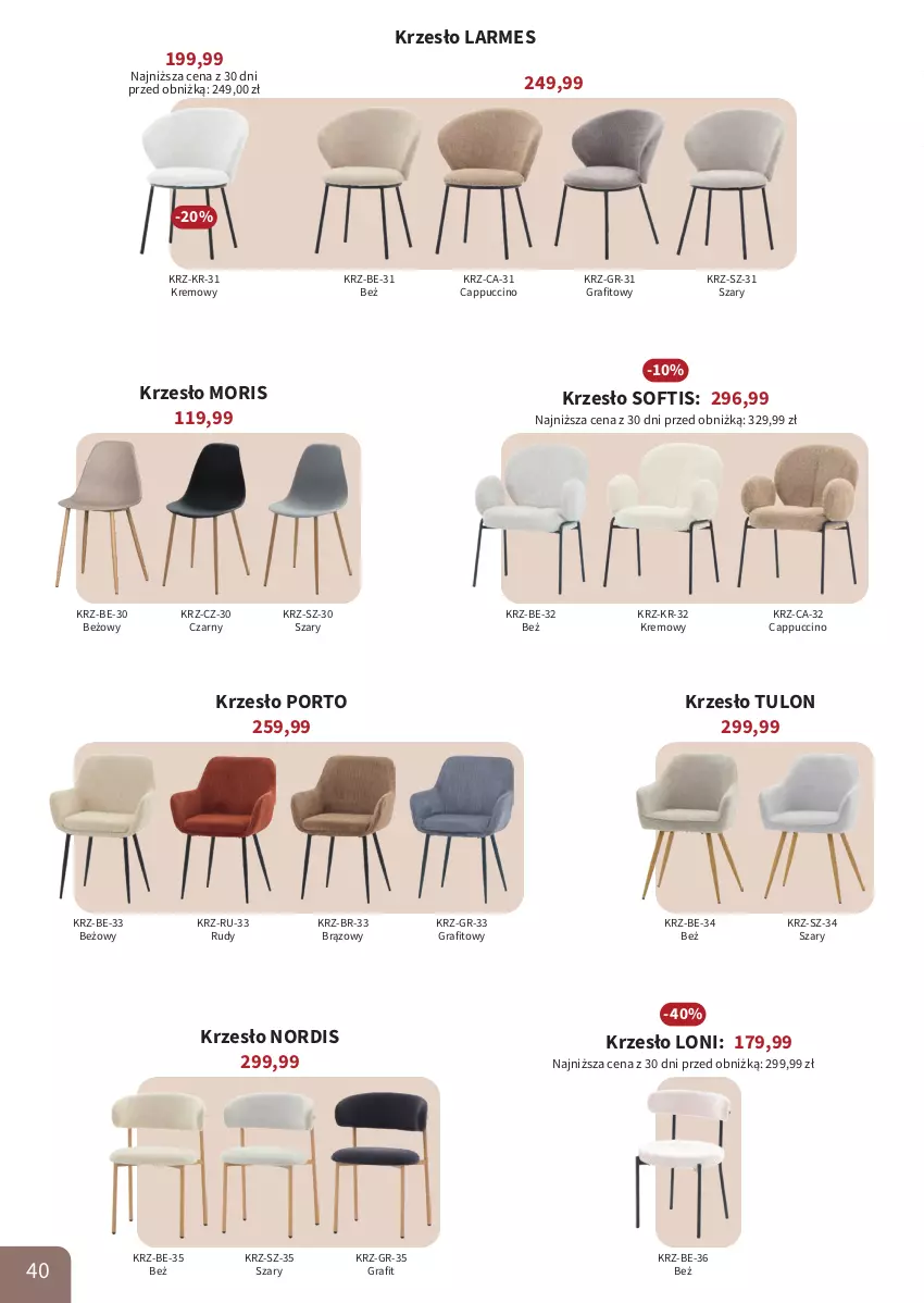 Gazetka promocyjna Bodzio - ważna 01.04 do 30.06.2026 - strona 40 - produkty: Cappuccino, Gra, Krzesło, Por