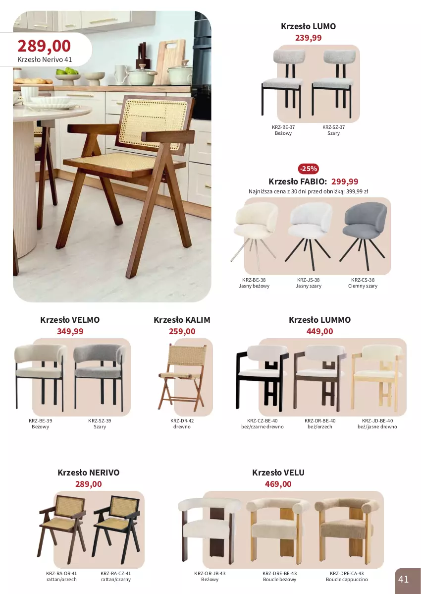 Gazetka promocyjna Bodzio - ważna 01.04 do 30.06.2026 - strona 41 - produkty: Cappuccino, Fa, Krzesło
