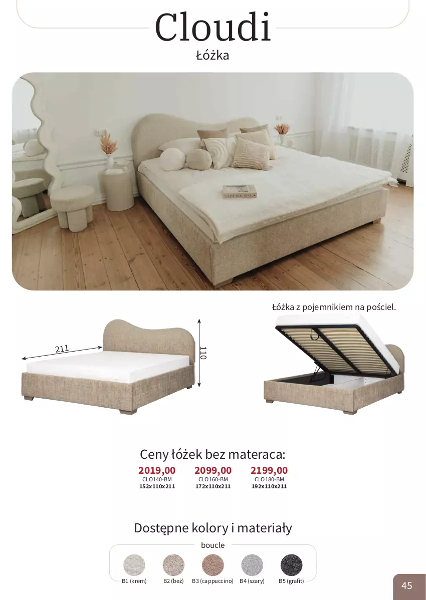 Gazetka promocyjna Bodzio - ważna 01.04 do 30.06.2026 - strona 45 - produkty: Cappuccino, Gra, Materac, Pojemnik, Pościel, Tera