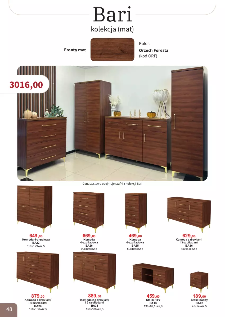 Gazetka promocyjna Bodzio - ważna 01.04 do 30.06.2026 - strona 48 - produkty: Drzwi, Komoda, Moda, Stolik, Stolik nocny