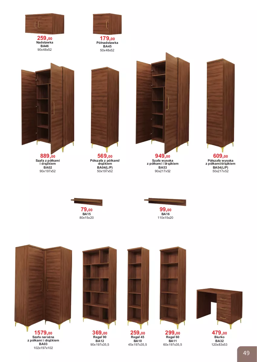 Gazetka promocyjna Bodzio - ważna 01.04 do 30.06.2026 - strona 49 - produkty: Biurko, Fa, Półka, Półszafa, Regał, Sok, Szafa