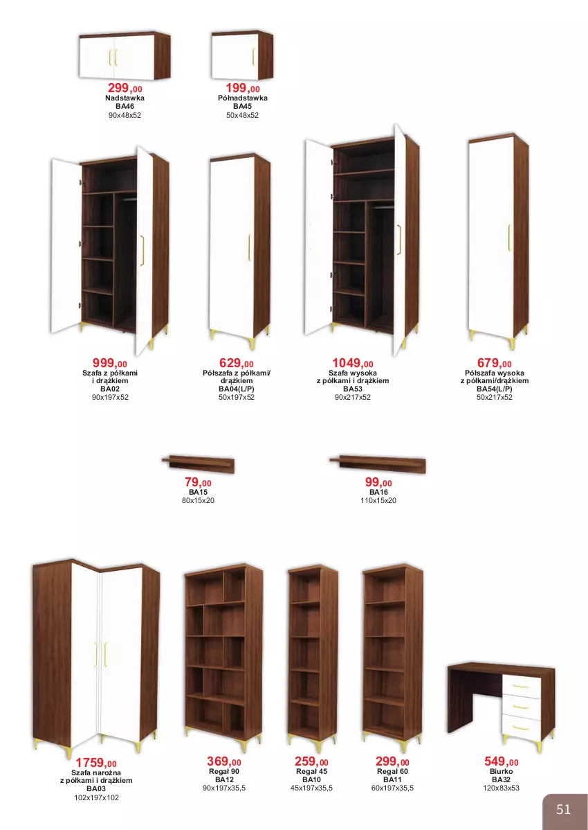 Gazetka promocyjna Bodzio - ważna 01.04 do 30.06.2026 - strona 51 - produkty: Biurko, Fa, Półka, Półszafa, Regał, Sok, Szafa