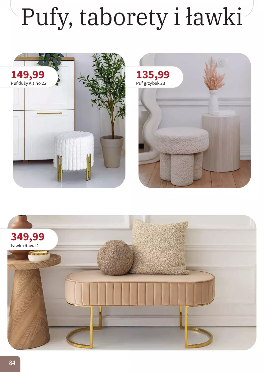 Gazetka promocyjna Bodzio - ważna 01.04 do 30.06.2026 - strona 84 - produkty: Puf, Taboret