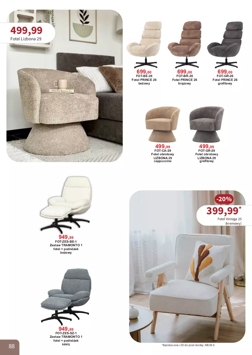 Gazetka promocyjna Bodzio - ważna 01.04 do 30.06.2026 - strona 88 - produkty: Cappuccino, Fotel, Gra, Podnóżek