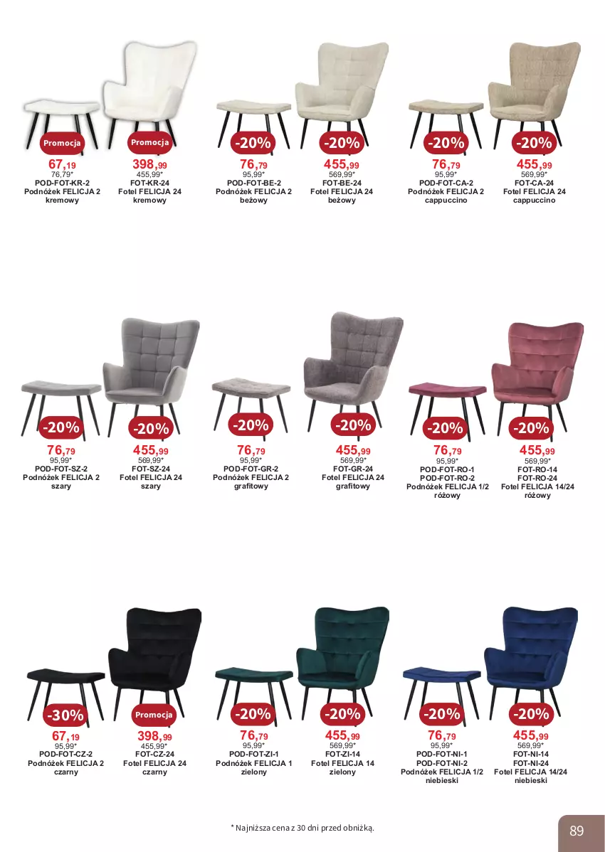 Gazetka promocyjna Bodzio - ważna 01.04 do 30.06.2026 - strona 89 - produkty: Cappuccino, Fotel, Gra, Podnóżek