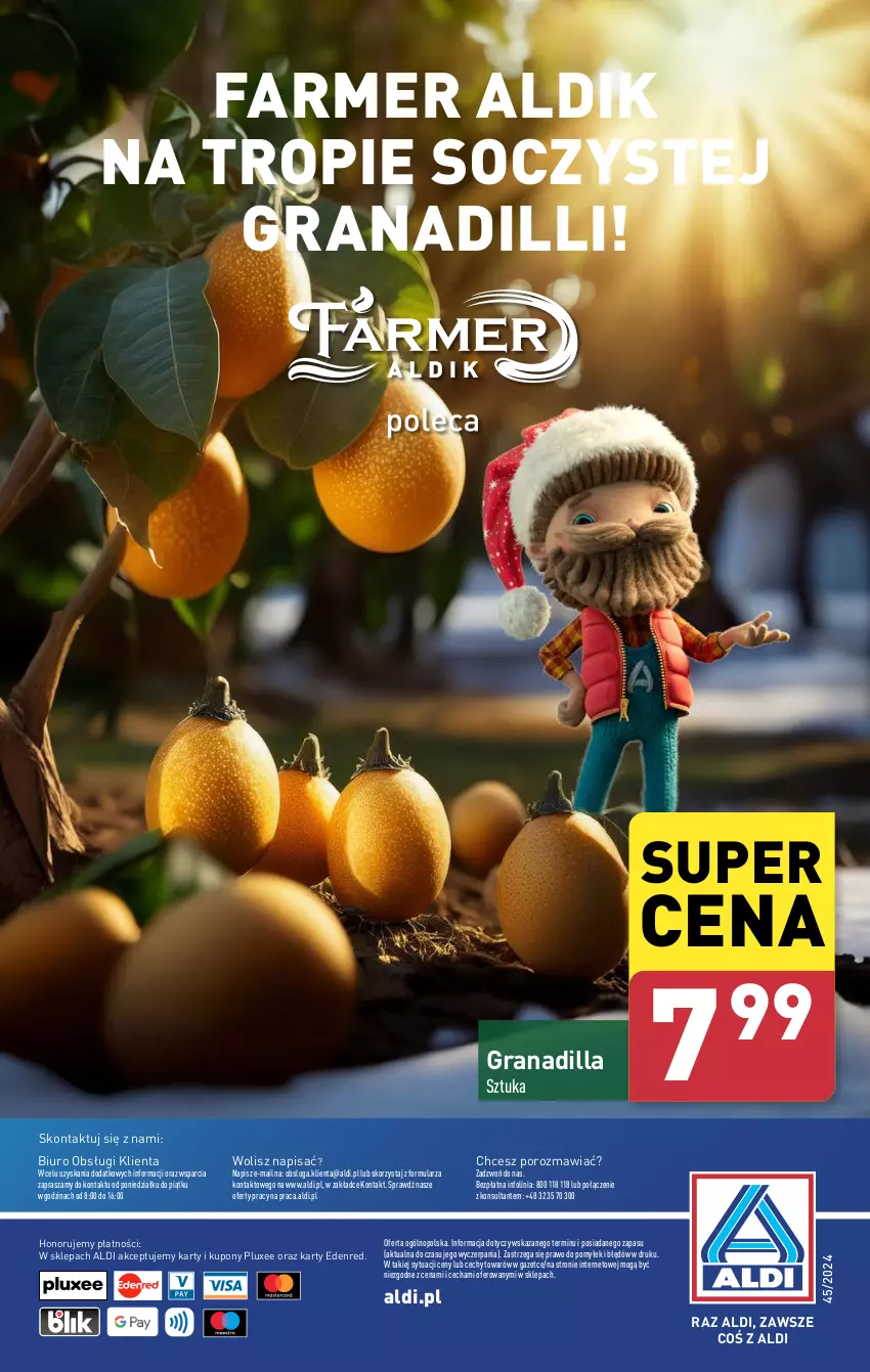 Gazetka promocyjna Aldi - Farmer ALDIK poleca świeże owoce i warzywa - ważna 04.11 do 09.11.2024 - strona 8 - produkty: Biuro, Fa, Gra, Granadilla, O nas, Por