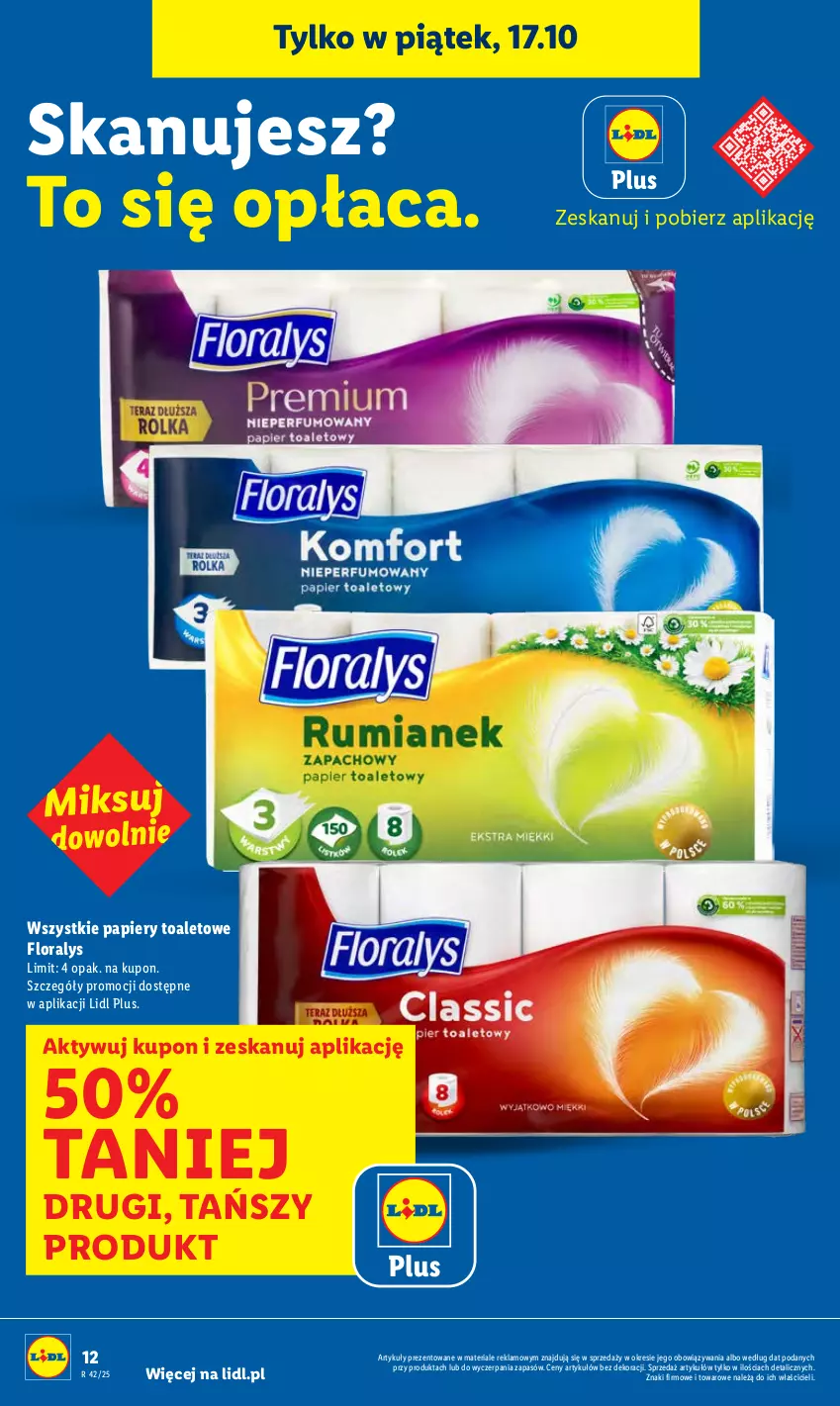 Gazetka promocyjna Lidl - GAZETKA - ważna 16.10 do 18.10.2025 - strona 12 - produkty: Flora, Papier