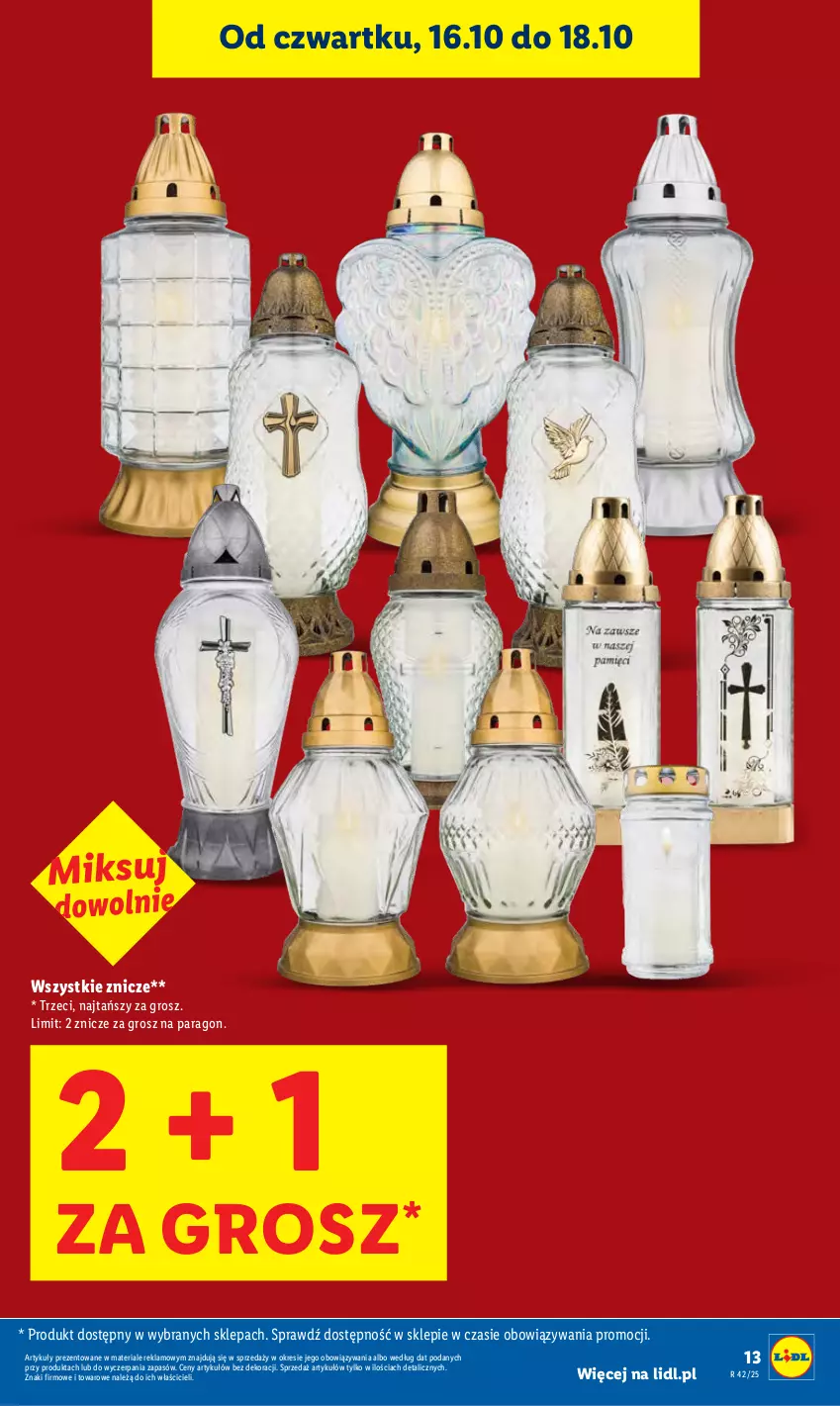 Gazetka promocyjna Lidl - GAZETKA - ważna 16.10 do 18.10.2025 - strona 13 - produkty: Znicz