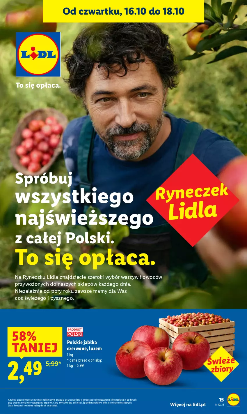 Gazetka promocyjna Lidl - GAZETKA - ważna 16.10 do 18.10.2025 - strona 19 - produkty: Dzieci, Jabłka, O nas, Por