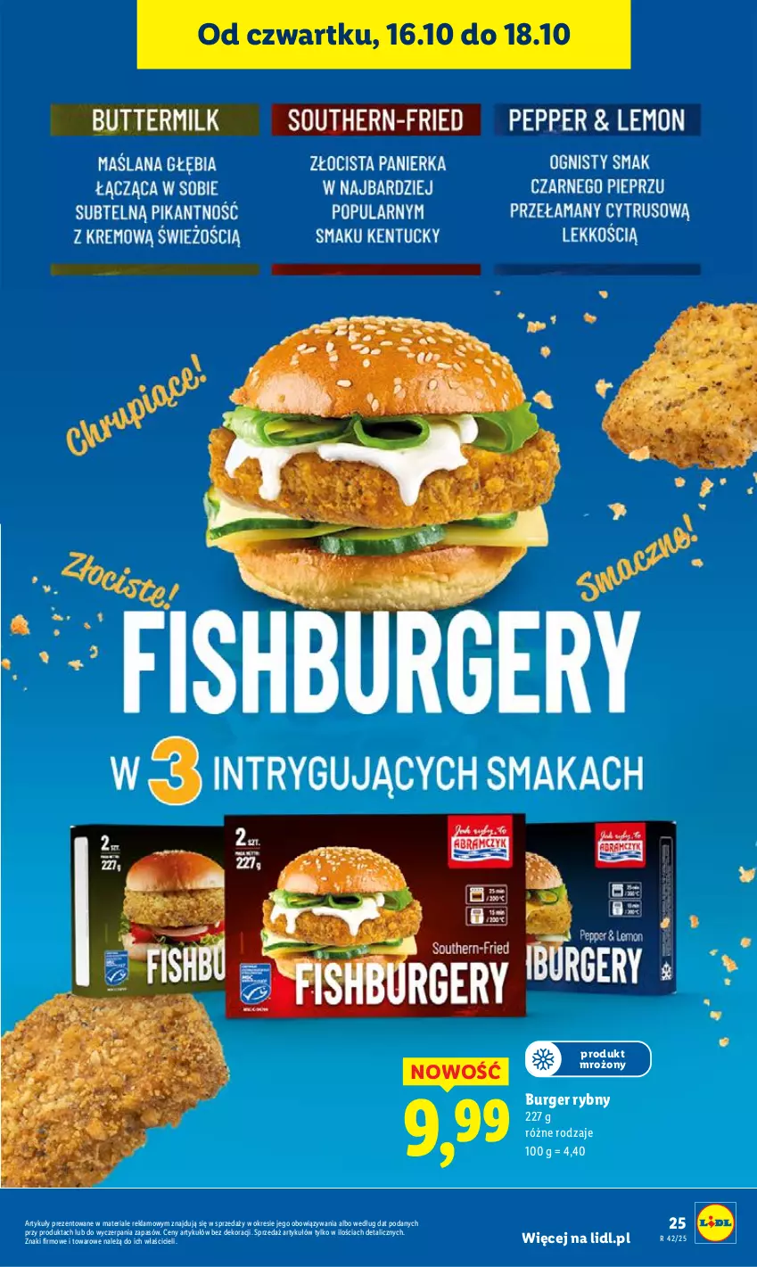 Gazetka promocyjna Lidl - GAZETKA - ważna 16.10 do 18.10.2025 - strona 29 - produkty: Burger