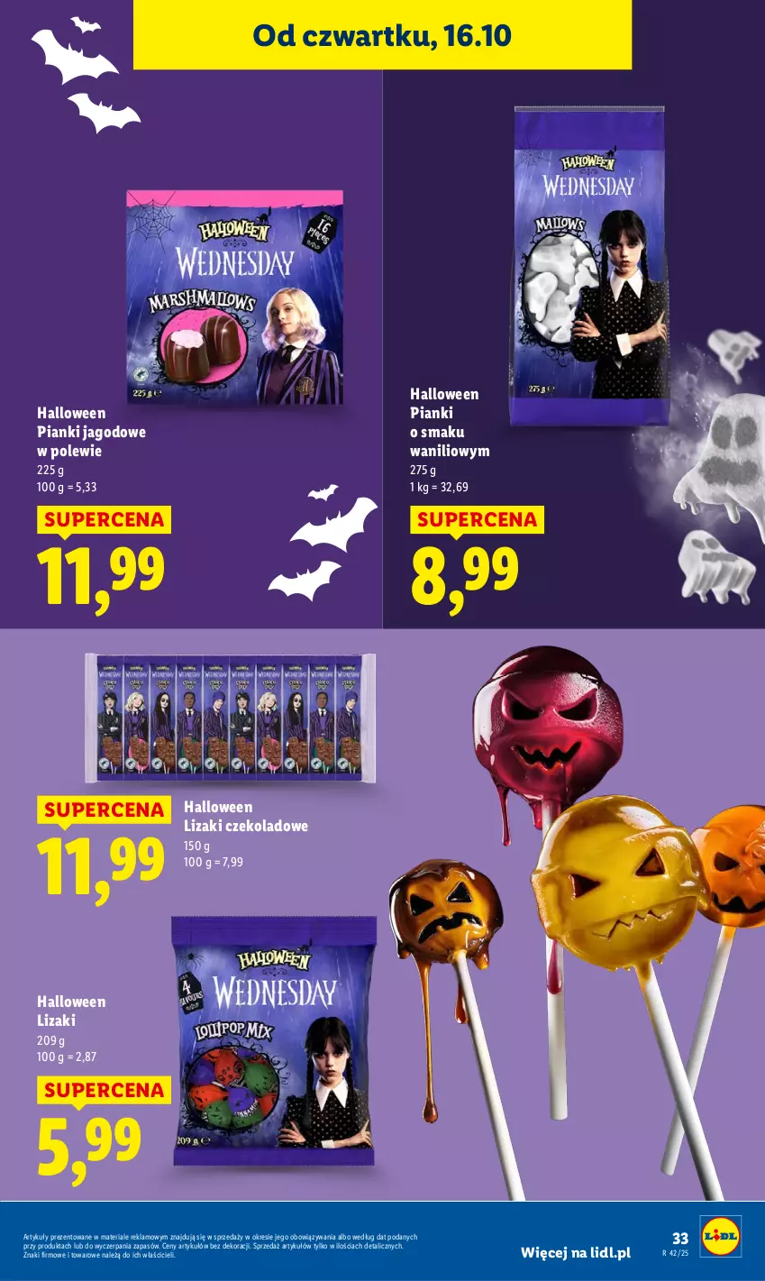 Gazetka promocyjna Lidl - GAZETKA - ważna 16.10 do 18.10.2025 - strona 37 - produkty: Lizaki, Lizaki czekoladowe