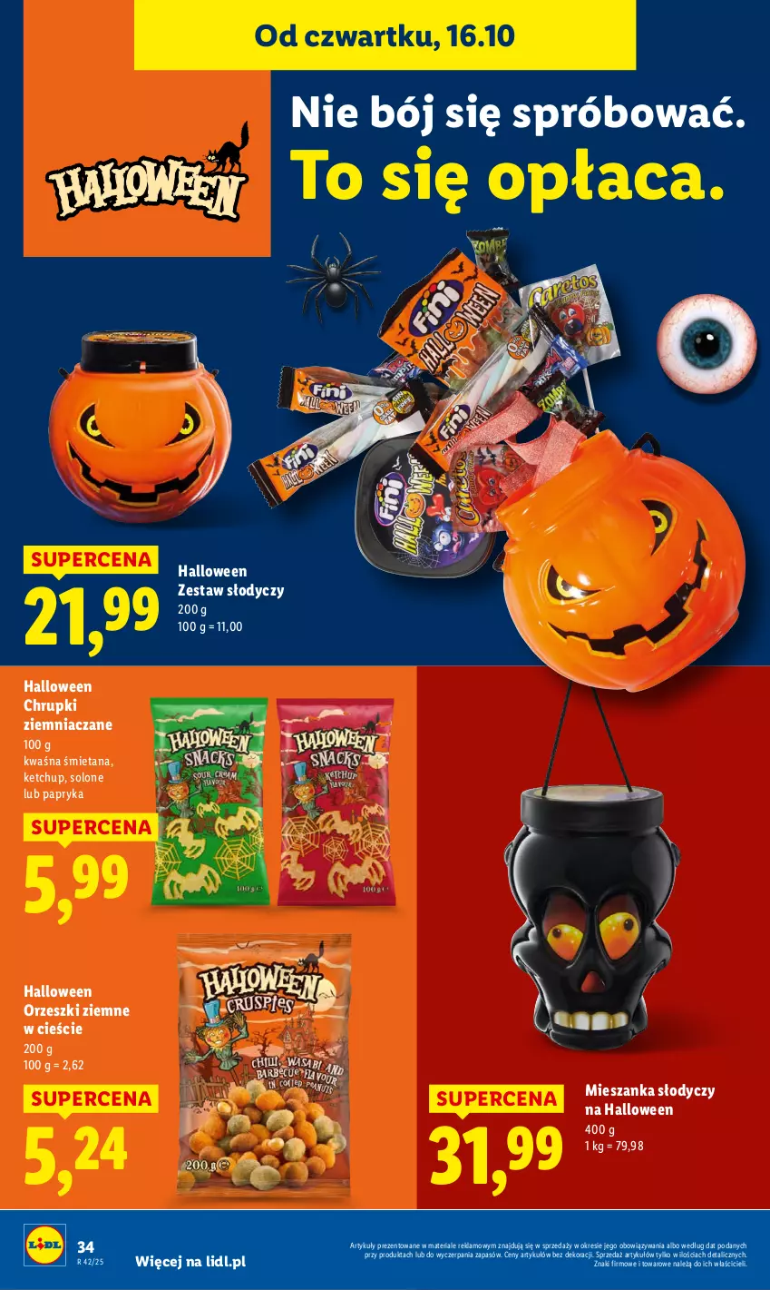 Gazetka promocyjna Lidl - GAZETKA - ważna 16.10 do 18.10.2025 - strona 38 - produkty: Chrupki, Ketchup, Orzeszki, Orzeszki ziemne, Papryka