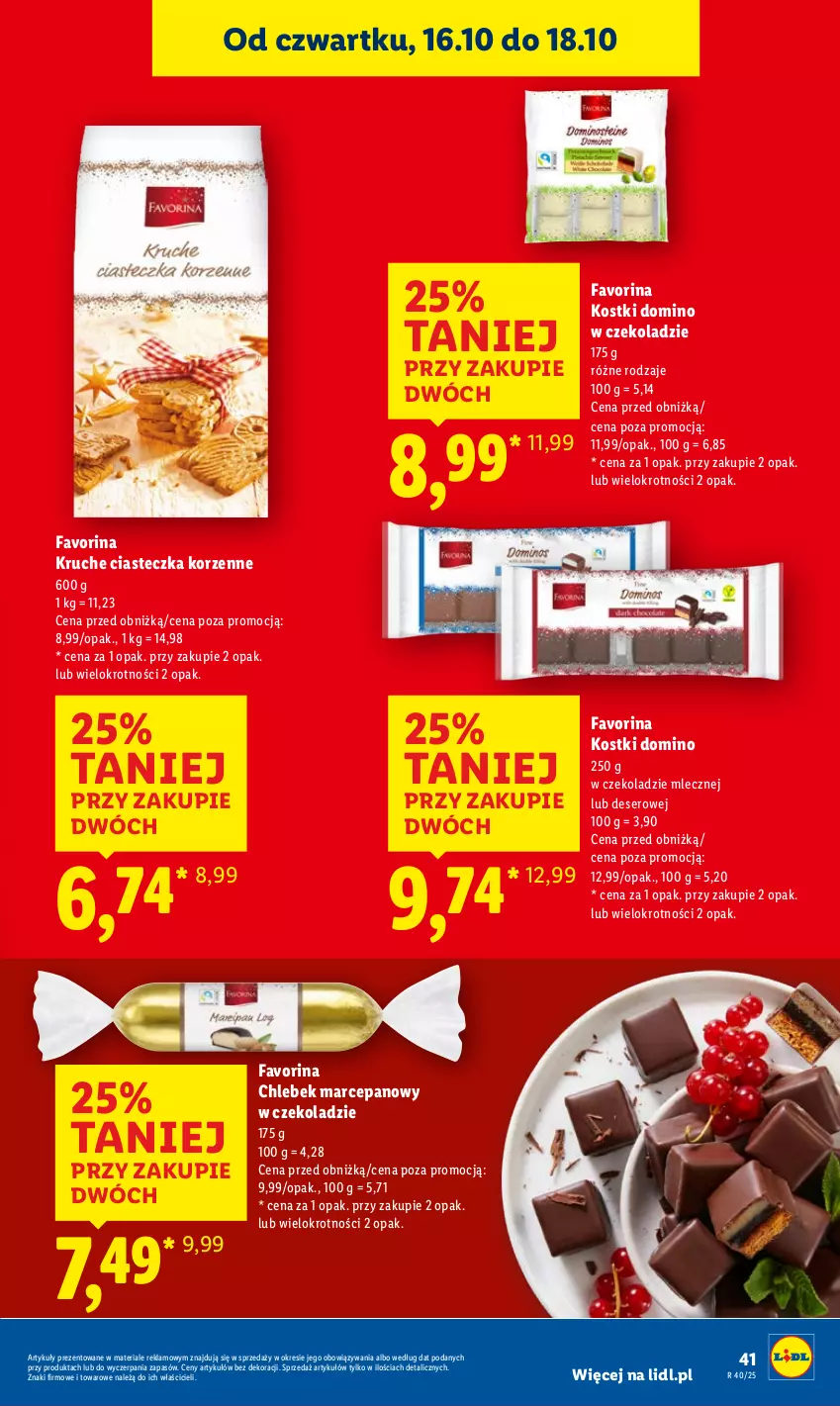 Gazetka promocyjna Lidl - GAZETKA - ważna 16.10 do 18.10.2025 - strona 45 - produkty: Chleb, Deser, Fa, Ser