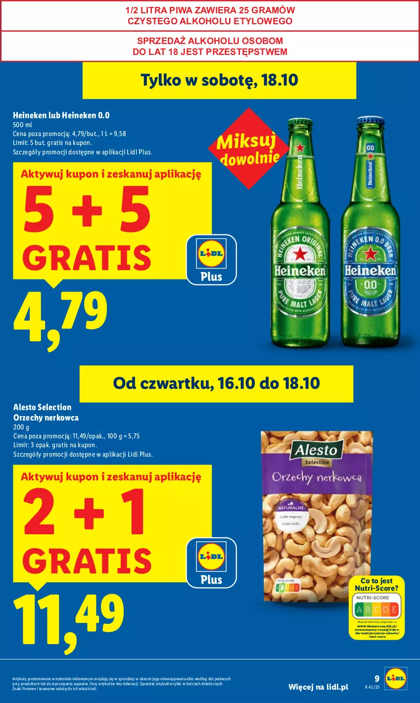 Gazetka promocyjna Lidl - GAZETKA - ważna 16.10 do 18.10.2025 - strona 9 - produkty: Gra, Heineken, Piwa, Wazon