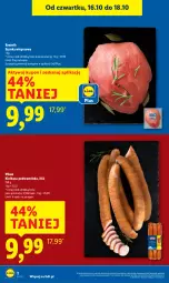 Gazetka promocyjna Lidl - GAZETKA - Gazetka - ważna od 18.10 do 18.10.2025 - strona 2 - produkty: Szynka wieprzowa, Kiełbasa podwawelska, Wawel, Szynka, PIKOK, Kiełbasa