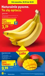 Gazetka promocyjna Lidl - GAZETKA - Gazetka - ważna od 18.10 do 18.10.2025 - strona 20 - produkty: Banany, Mango