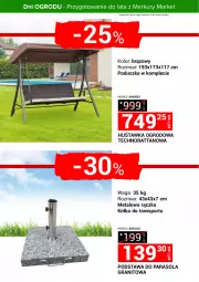 Gazetka promocyjna Merkury Market - Przygotowanie do lata z Merkury Market - Gazetka - ważna od 25.05 do 25.05.2025 - strona 12 - produkty: Por, Gra, Huśtawka, Parasol, Tran, Sport, Waga, Poduszka