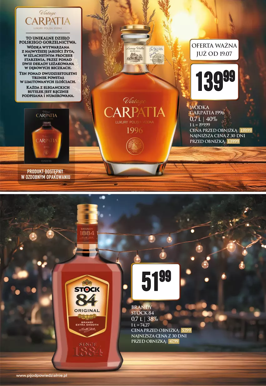 Gazetka promocyjna Dino - Katalog alkoholowy / lipiec 2024 - ważna 22.07 do 27.07.2024 - strona 11 - produkty: Brandy, Isana, Stock, Wódka