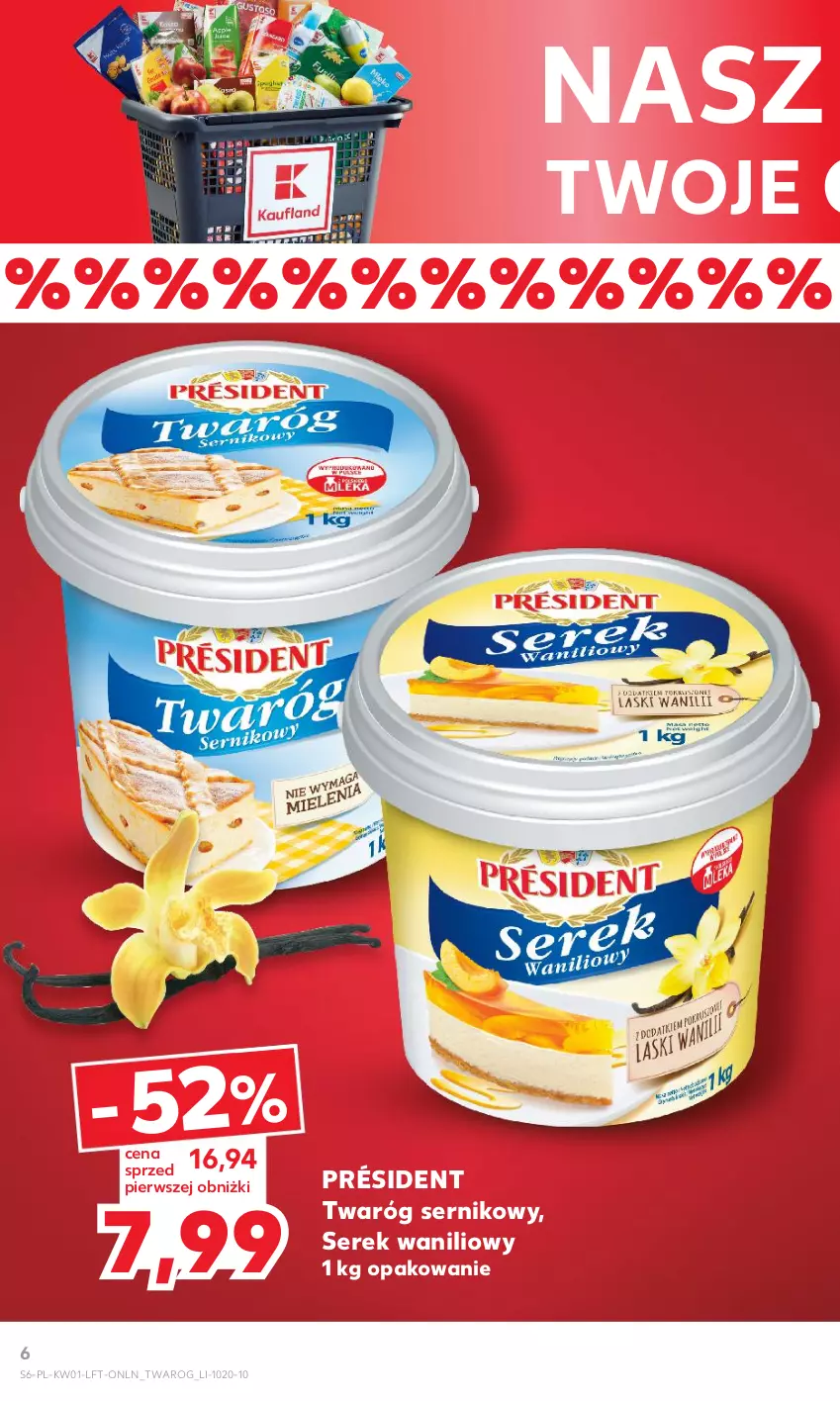 Gazetka promocyjna Kaufland - Gazetka tygodnia - ważna 03.01 do 10.01.2024 - strona 6 - produkty: Président, Ser, Serek, Twaróg