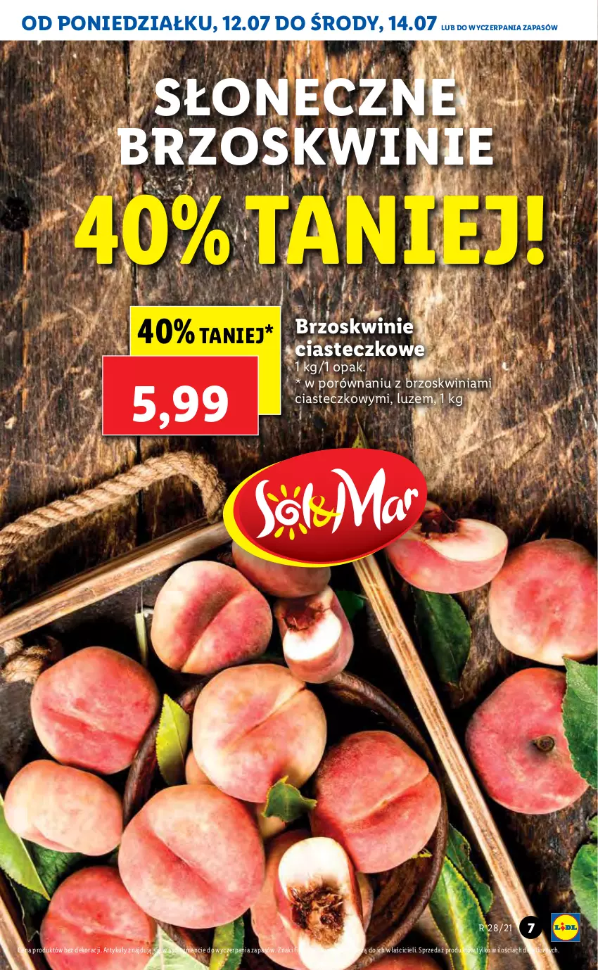 Gazetka promocyjna Lidl - GAZETKA - ważna 12.07 do 14.07.2021 - strona 7 - produkty: Brzoskwinie, Por