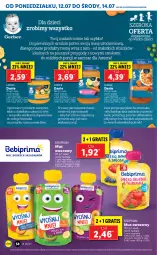 Gazetka promocyjna Lidl - GAZETKA - Gazetka - ważna od 14.07 do 14.07.2021 - strona 58 - produkty: Bebiprima, Mus, Gra, Gerber, Prima