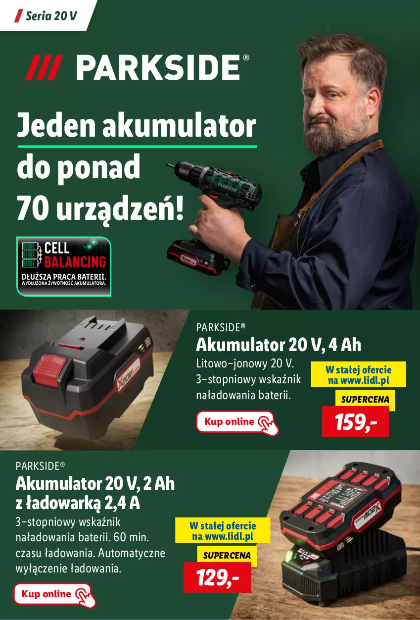 Gazetka promocyjna Lidl - KATALOG PARKSIDE - ważna 04.09 do 20.10.2023 - strona 20 - produkty: Akumulator, Parkside, Ser, Top