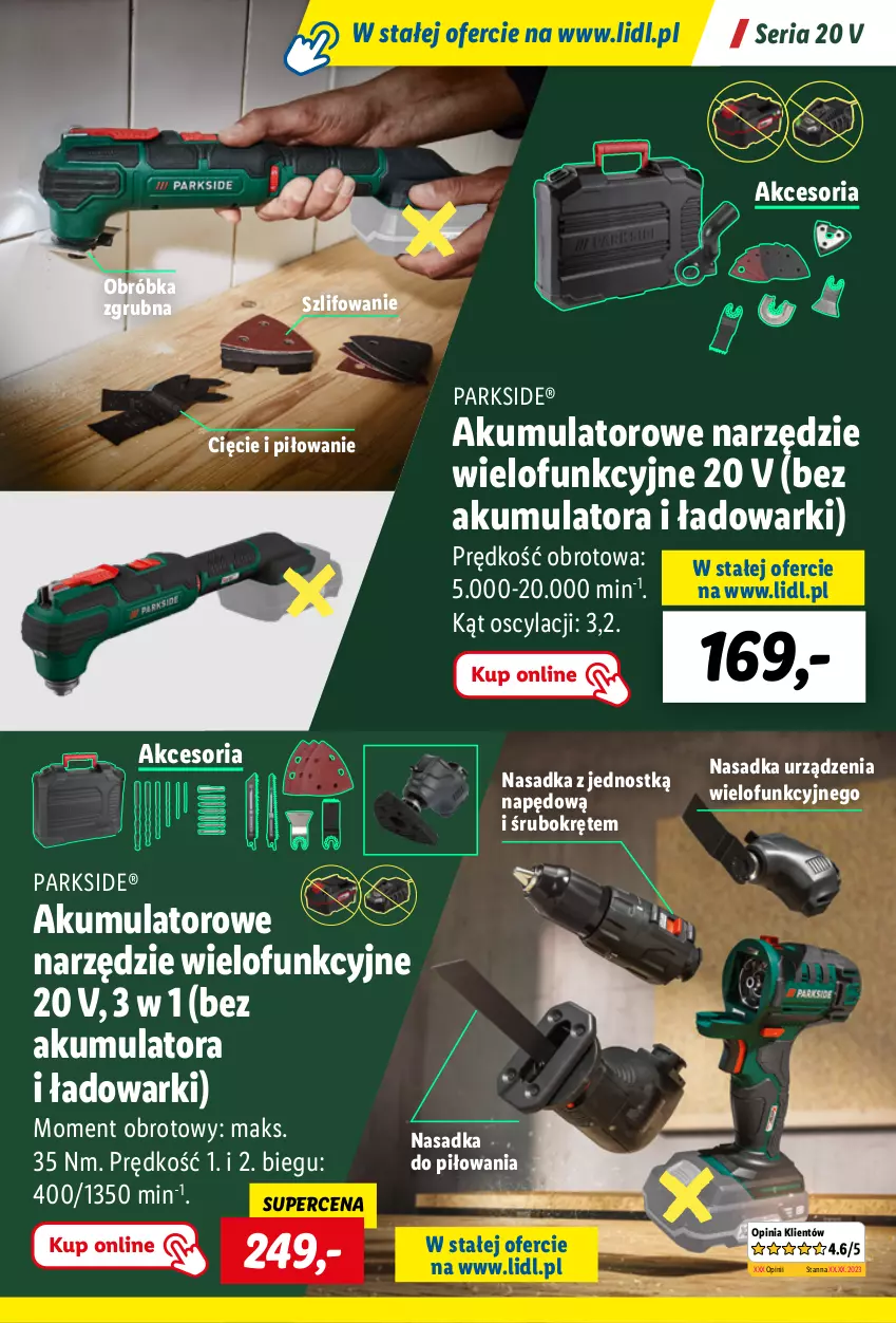 Gazetka promocyjna Lidl - KATALOG PARKSIDE - ważna 04.09 do 20.10.2023 - strona 23 - produkty: Akumulator, Parkside, Ser