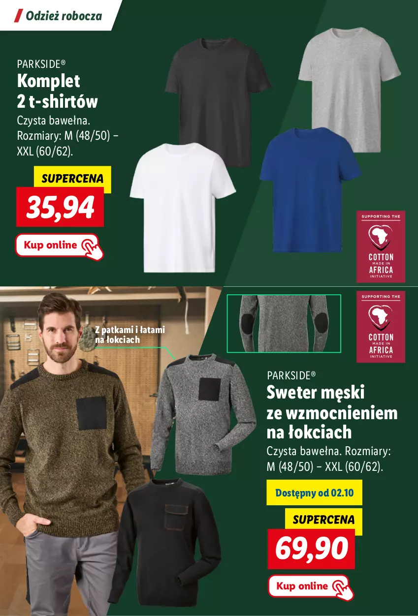 Gazetka promocyjna Lidl - KATALOG PARKSIDE - ważna 04.09 do 20.10.2023 - strona 26 - produkty: Parkside, Sweter, T-shirt, Wełna