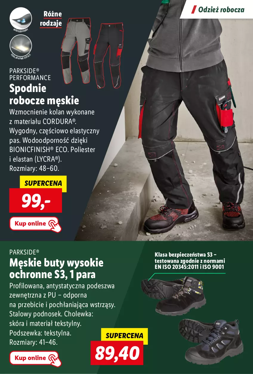 Gazetka promocyjna Lidl - KATALOG PARKSIDE - ważna 04.09 do 20.10.2023 - strona 27 - produkty: BIC, Buty, Finish, Parkside, Piec, Por, Sok, Spodnie