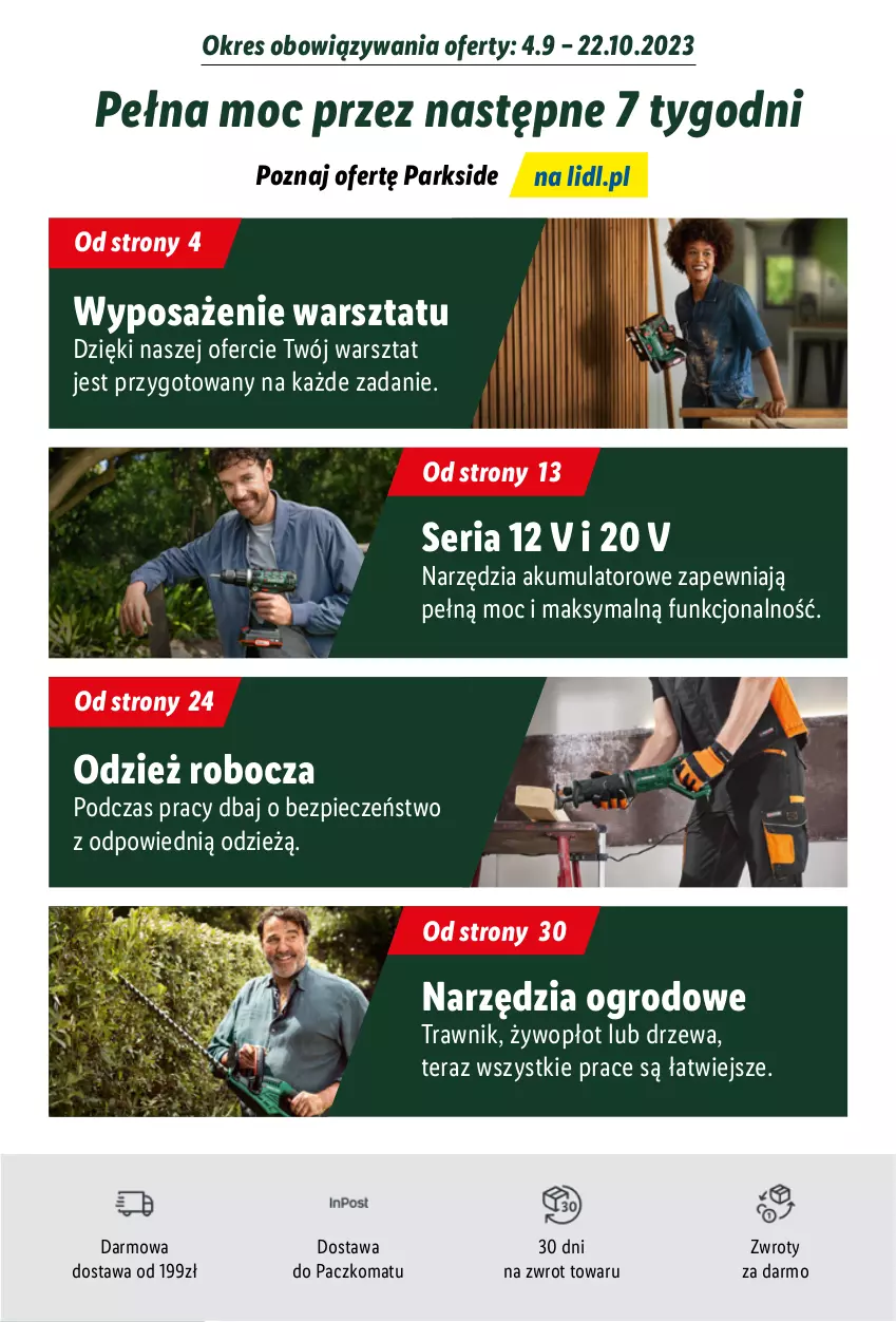 Gazetka promocyjna Lidl - KATALOG PARKSIDE - ważna 04.09 do 20.10.2023 - strona 3 - produkty: Akumulator, Parkside, Piec, Ser, Tera