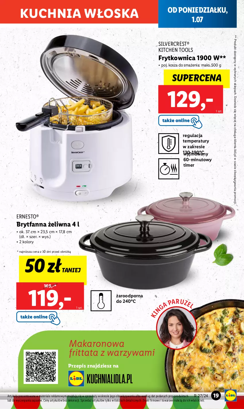 Gazetka promocyjna Lidl - GAZETKA - ważna 01.07 do 07.07.2024 - strona 23 - produkty: Fa, Kosz, Kuchnia, Makaron, Por, Silvercrest, Warzywa