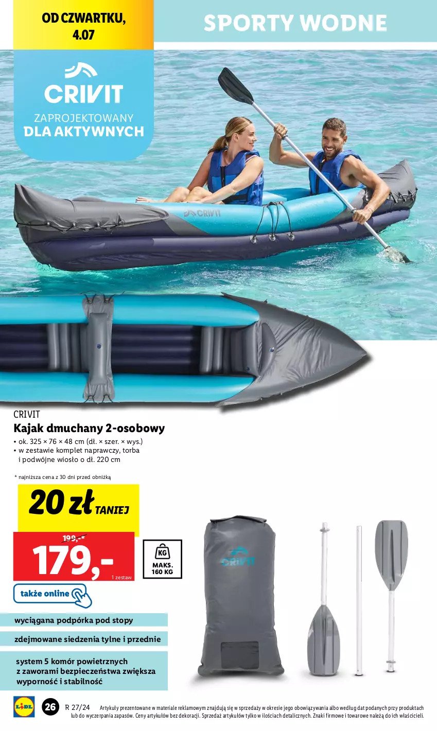 Gazetka promocyjna Lidl - GAZETKA - ważna 01.07 do 07.07.2024 - strona 30 - produkty: Piec, Por, Sport, Sporty wodne, Top, Torba