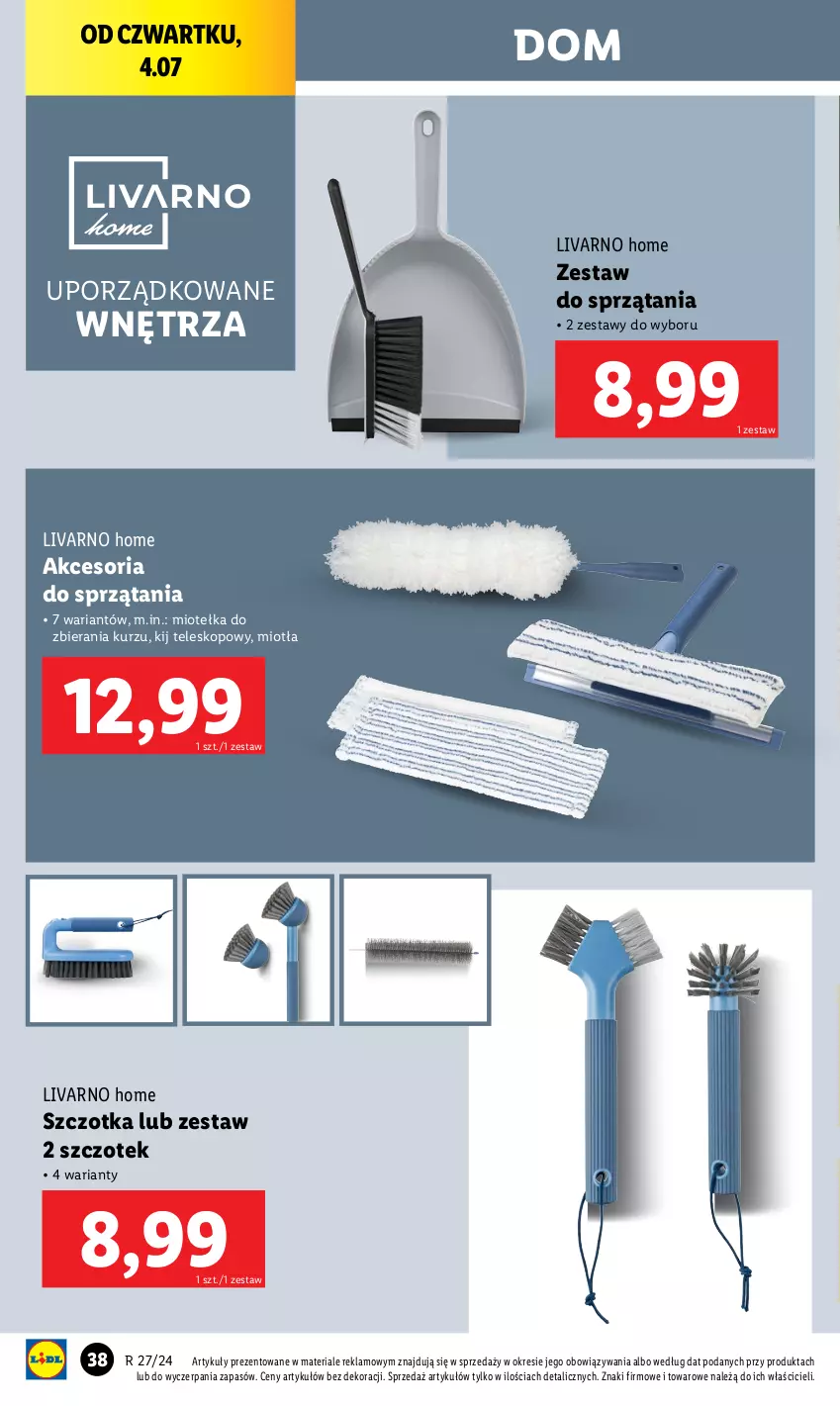 Gazetka promocyjna Lidl - GAZETKA - ważna 01.07 do 07.07.2024 - strona 42 - produkty: Ivar, Miotła, Por, Szczotka, Teleskop