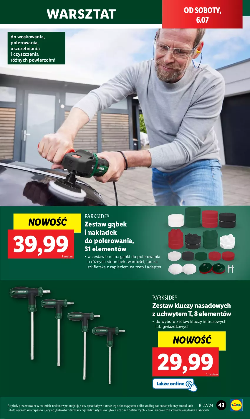 Gazetka promocyjna Lidl - GAZETKA - ważna 01.07 do 07.07.2024 - strona 47 - produkty: Parkside, Top, Zestaw kluczy, Zestaw kluczy nasadowych