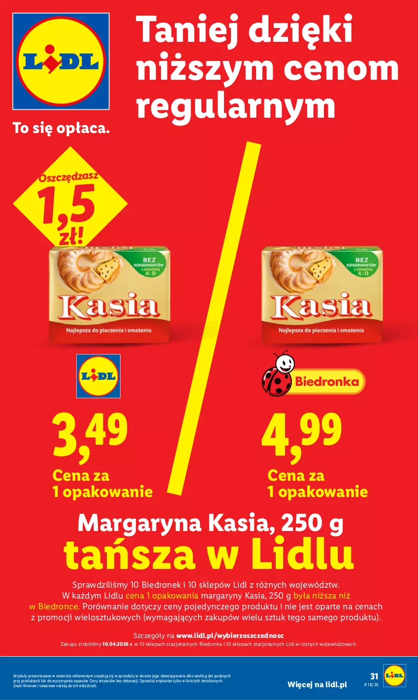 Gazetka promocyjna Lidl - Gazetka ważna od 29.04 do 2.05 - ważna 29.04 do 02.05.2026 - strona 31 - produkty: Dron, Kasia, Margaryna, Por