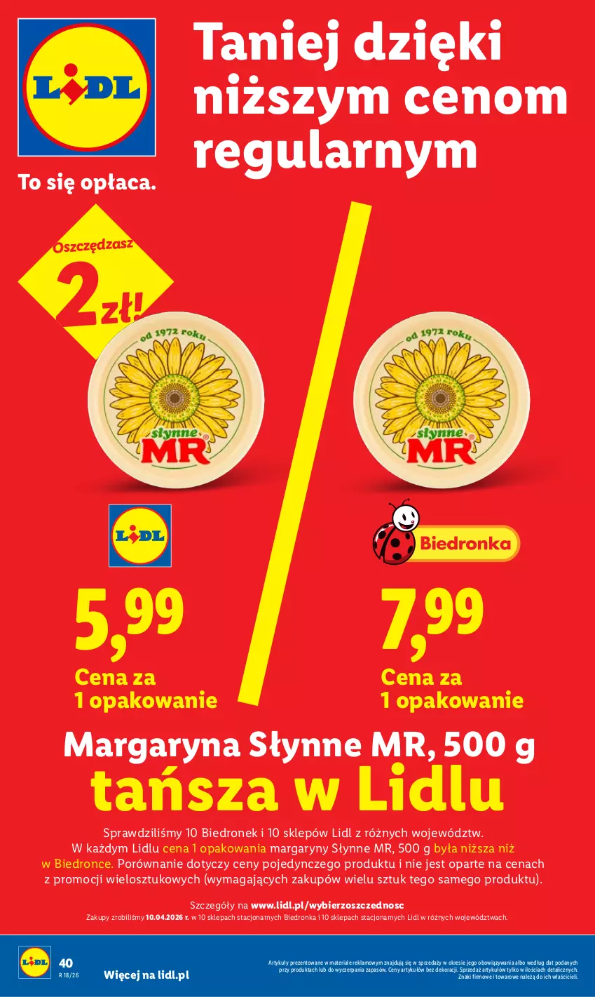 Gazetka promocyjna Lidl - Gazetka ważna od 29.04 do 2.05 - ważna 29.04 do 02.05.2026 - strona 40 - produkty: Dron, Margaryna, Por, Słynne