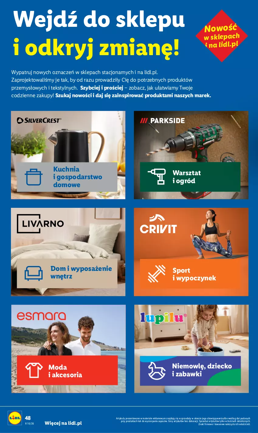 Gazetka promocyjna Lidl - Gazetka ważna od 29.04 do 2.05 - ważna 29.04 do 02.05.2026 - strona 48 - produkty: Kuchnia, Moda, Ogród, Por, Sport
