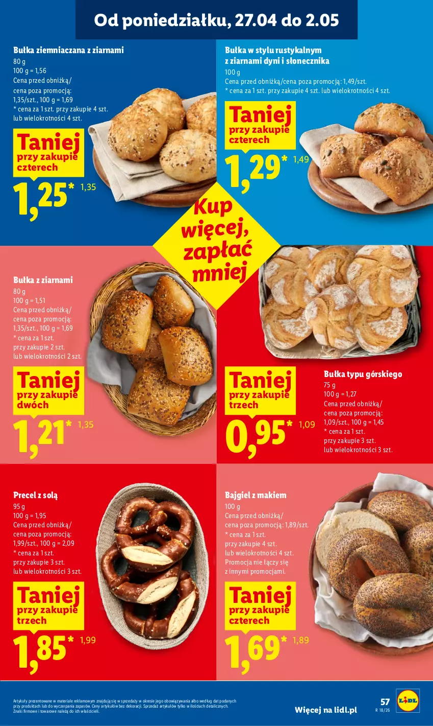 Gazetka promocyjna Lidl - Gazetka ważna od 29.04 do 2.05 - ważna 29.04 do 02.05.2026 - strona 57 - produkty: Bułka, Rust