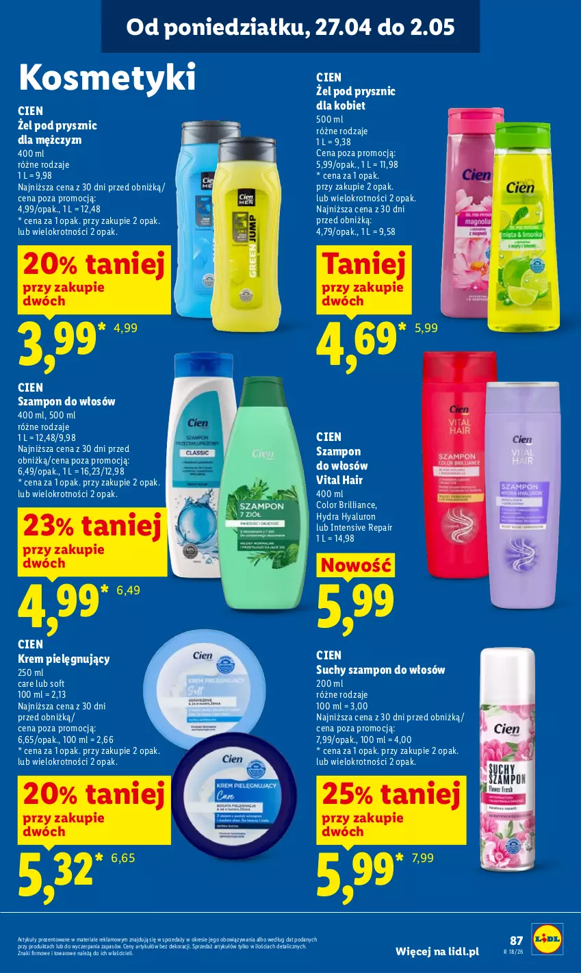 Gazetka promocyjna Lidl - Gazetka ważna od 29.04 do 2.05 - ważna 29.04 do 02.05.2026 - strona 91 - produkty: Suchy szampon, Szampon