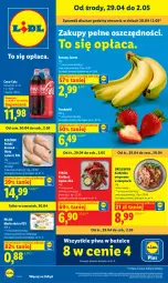Gazetka promocyjna Lidl - Gazetka ważna od 29.04 do 2.05 - Gazetka - ważna od 02.05 do 02.05.2026 - strona 1 - produkty: Piwa, Kurczak, Banany, Truskawki, Karkówka wieprzowa, Coca-Cola, PIKOK, Pilos, Grill, Masło, Kiełbasa, Kiełbasa śląska