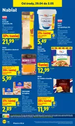 Gazetka promocyjna Lidl - Gazetka ważna od 29.04 do 2.05 - Gazetka - ważna od 02.05 do 02.05.2026 - strona 64 - produkty: Mozzarella, Ser topiony, Cheddar, Top, Ser, Jogurt, Cars, Kawa, Pilos, Hochland, Mimolette